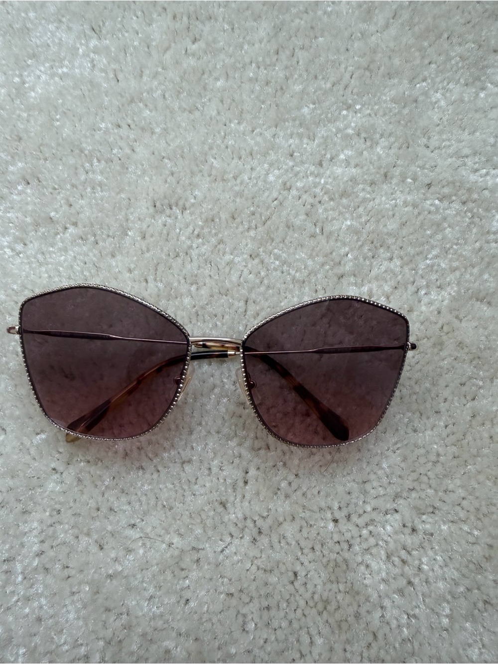 Miu Miu SMU60V Cat-Eye Sunglasses with case.